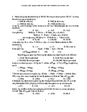 Hóa đại cương phần 1( bài tập và tài liệu) | Hóa học đại cương | Đại học Nông Lâm Thành phố Hồ Chí Minh