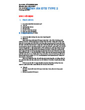 BỆNH ÁN ĐTĐ TYPE 2 - Chẩn Đoán và Điều Trị (Mã SV: 1951010247)