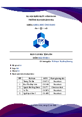 Báo cáo bài tập môn Giải tích - Giải tích 1 | Trường Đại học Bách khoa Thành phố Hồ Chí Minh