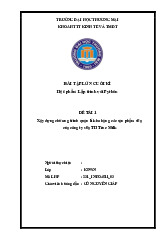 Xây dựng chương trình quản lí kho hàng các sản phẩm sữa của công ty sữa TH True Milk | Bài Tập Lớn Cuối Kì Lập trình Python
