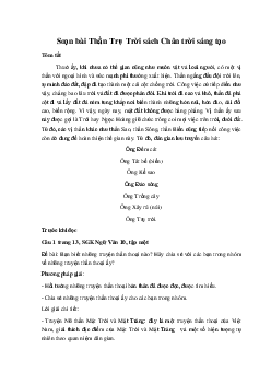 Soạn bài Thần Trụ Trời sách Chân trời sáng tạo