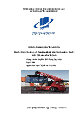 Báo cáo sự cố xe nâng container bị rơi container và gây hậu quả nghiêm trọng môn Quản trị kho bãi | Trường Đại học Mở Thành phố Hồ Chí Minh