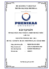 Xây dựng trang web tĩnh mạng xã hội Tree | Bài tập lớn học phần Phân Tích và Thiết Kế Phần Mềm | Trường Đại học Phenikaa