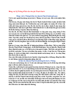 Văn mẫu lớp 6 Chân trời sáng tạo bài Đóng vai Lý Thông kể lại câu chuyện Thạch Sanh