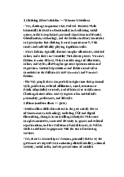 Clothing (Men’s fashion >< Women’s fashion) Tiếng anh cơ bản | Đại học Lao động - Xã Hội