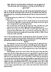 BỘ HỎI - ĐÁP 20 CÂU HỎI TỰ LUẬN THAY ĐỔI THAY ĐỘ PHỤC VỤ