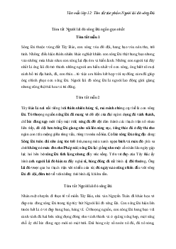 Tóm tắt tác phẩm Người lái đò sông Đà (Sơ đồ tư duy) | Văn mẫu 12