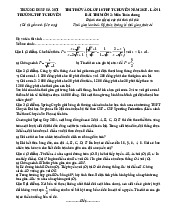 Đề thi thử vào 10 chuyên môn Toán (chung) năm 2025 lần 1 trường chuyên ĐHSP Hà Nội có đáp án