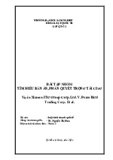 KDQT BẢN ÁN NHÓM 2 - Vụ Xiamen ITG Group v. Peace Bird Trading | Đại học Lâm nghiệp