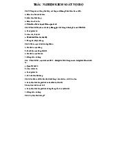 Trắc nghiệm ôn tập môn Kiểm soát nội bộ | Trường Đại học Sư phạm Kỹ thuật Thành phố Hồ Chí Minh