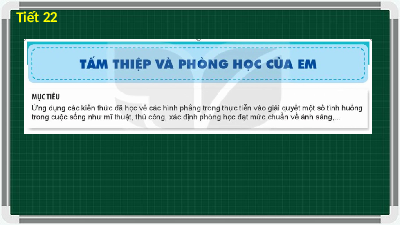 Giáo án điện tử Toán 6 Bài 1 Kết nối tri thức: Tấm thiệp và phòng học của em
