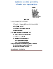 Hợp Đồng Gia Công Quốc Tế - Nhóm 7 Phân Tích và Tổ Chức Thực Hiện