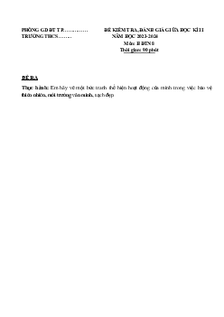 Đề thi giữa học kì 2 môn Hoạt động trải nghiệm hướng nghiệp 8 sách KNTT - Đề 2