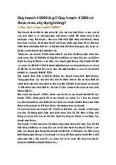 Quy hoạch 1/2000 là gì? Quy hoạch 1/2000 có được mua, xây dựng không?