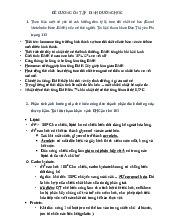 đề cương ôn tập môn dinh dưỡng học