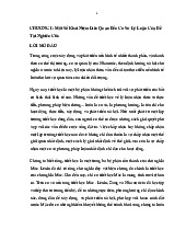 Chương  Một Số Khái Niệm Liên Quan Đến Cơ Sở Lý Luận Của ĐềTài Nghiên Cứu môn Quản trị tài chính   | Học viện Nông nghiệp Việt Nam