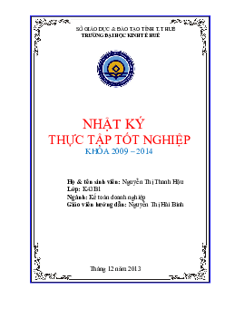 Mẫu Nhật ký thực tập