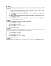 Bài Tập Số 3 Về Máy Điện - Câu Hỏi Điện Biến Áp môn Kỹ thuật điện | Trường Đại Học Thái Nguyên