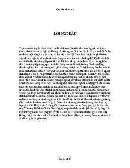 Tiểu luận môn Quản trị nhân lực | Đại học Hoa Sen