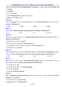 Chuyên Đề Trắc Nghiệm Ôn Tập Sinh Học 9