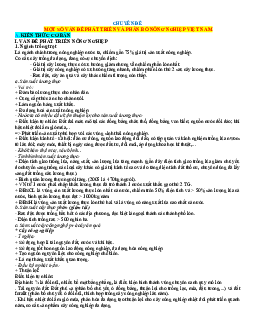 Chuyên đề Phát triển và phân bố nông nghiệp Việt Nam ôn thi tốt nghiệp THPT (có đáp án)