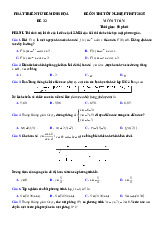Đề thi thử tốt nghiệp THPT 2025 môn Toán bám sát đề minh họa - Đề 32