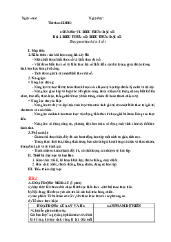 Giáo án Toán 7 C6 - Bài 1: Biểu thức số. Biểu thức đại số | Cánh diều