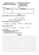 Đề khảo sát Toán 7 đầu năm 2024 – 2025 trường THCS Lý Thường Kiệt – BR VT