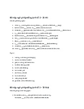 Bài Tập Ngữ Pháp Tiếng Anh | English 1 (TĐT) | Đại học Tôn Đức Thắng