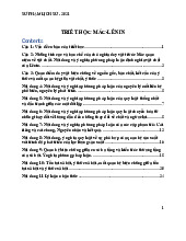 Đề cương ôn tập môn triết học Mác – Lê nin–Trường Đại học bách khoa -đại học Đà Nẵng  