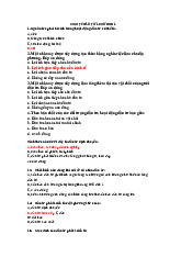 Đề cương trắc nghiệm ôn tập môn Kinh tế đầu tư 1 | Trường Đại học Thủy Lợi