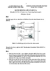 Đề thi môn Kỹ thuật Xử lý và Truyền thông Đa phương tiện giữa kỳ 1 năm học 2021-2022 | Trường Đại học Công nghệ, Đại học Quốc gia Hà Nội