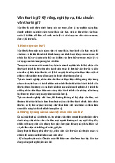 Văn thư là gì? Kỹ năng, nghiệp vụ, tiêu chuẩn văn thư là gì?