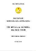 Bài tập lớn về Các hệ thống học trực tuyến môn Năng lực số ứng dụng | Học viện Ngân hàng