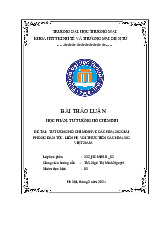 Tư Tưởng Hồ Chí Minh Về Cách Mạng Giải Phóng Dân Tộc | Bài thảo luận Tư tưởng Hồ Chí Minh