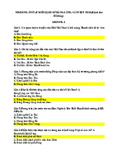 TOP 100 câu hỏi trắc nghiệm ôn tập môn Lịch sử Đảng | Trường đại học Nguyễn Tất Thành