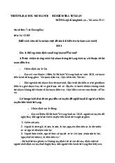 Đề kiểm tra tự luận môn: luật tố tụng hình sự | Trường đại học Mở Hà Nội
