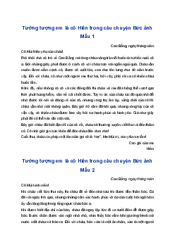Hãy viết một bức thư gửi bà Mùi sau cuộc gặp giữa hai cô cháu | Tập làm văn 4