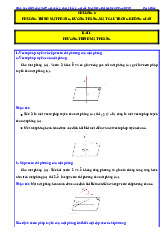 Các dạng bài tập phương trình mặt phẳng Toán 12 Cánh Diều