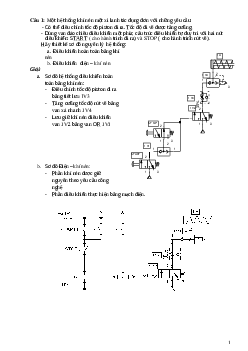 Tổng hợp bài tập thực hành khí nén có đáp án | Trường Cao Đẳng Công Nghệ Bách Khoa Hà Nội
