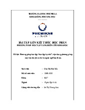 Phương pháp học tập “học tập tự chủ”; vận dụng phương pháp này vào chuyên môn và ngoại ngữ bản thân | Bài tập lớn kết thúc học phần Phương pháp học tập và nghiên cứu khoa học | Trường Đại học Phenikaa