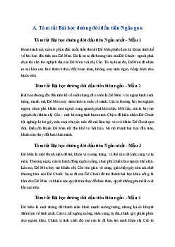 Tóm tắt Bài học đường đời đầu tiên hay, ngắn ngất | Ngữ văn 6 Kết nối tri thức