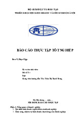 Báo cáo thực tập tốt nghiệp môn Quản trị kinh doanh | Trường Đại học Kinh doanh và Công nghệ Hà Nội