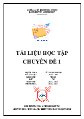 Tài liệu học tập chuyên đề tính giá trị biểu thức, dãy số quy luật