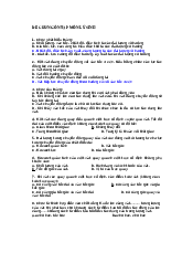 Đề cương ôn tập Lý Sinh | Trường đại học Hồng Bàng