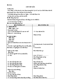Giáo án môn Tiếng Việt 1 - Tuần 34 | sách Cùng học để phát triển năng lực