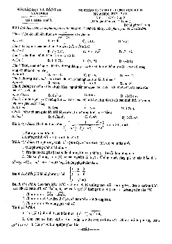 Đề KSCL học kỳ 2 Toán 9 năm học 2017 – 2018 sở GD và ĐT Nam Định