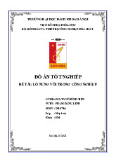 Đồ án tốt nghiệp đề tài: Lò nung vôi trong công nghiệp môn Lò công nghiệp | Trường Đại học Bách Khoa Hà Nội