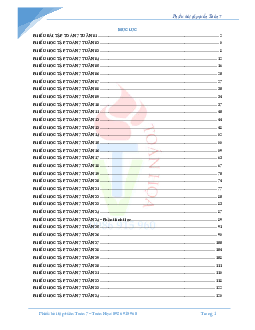 Phiếu bài tập tuần Toán 7