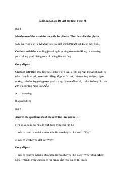 Giải Tiếng Anh 10 Unit 2: 2H Writing | Friends Global